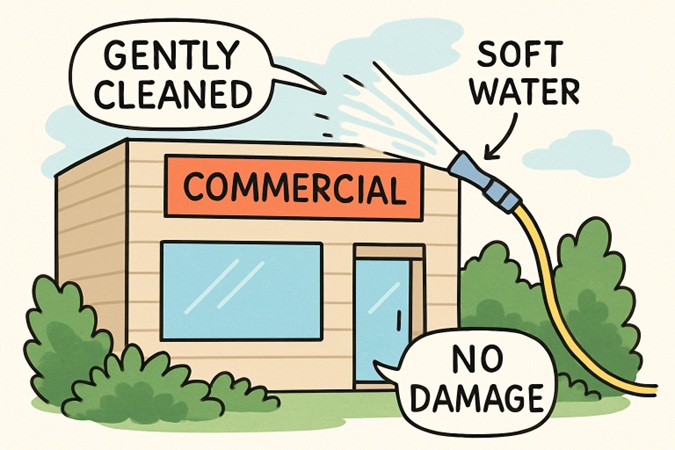 Benefits Of Soft Washing For Commercial Properties